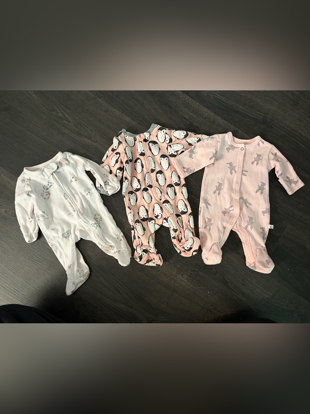 2/$20❤️- BABY | set of 3 preemie sleepers/footies